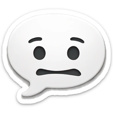 an empty speechbubble sticker