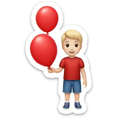 Child + balloon, Park Visitor. sticker
