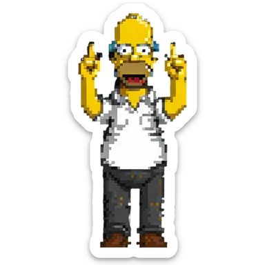 Homer Simpson sticker