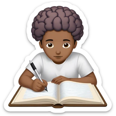 A BRAIN DUMP IN A JOURNAL sticker