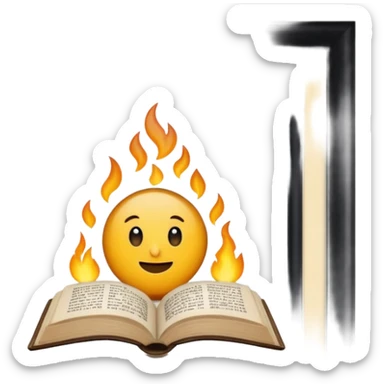 La biblia y el calefon sticker