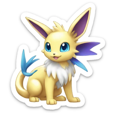 Shiny-Eeveelution-Cute-Fakemon-Dragon-Pokémon-fusion full body sticker