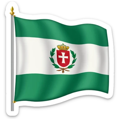 crea la bandera de Andalucia sticker