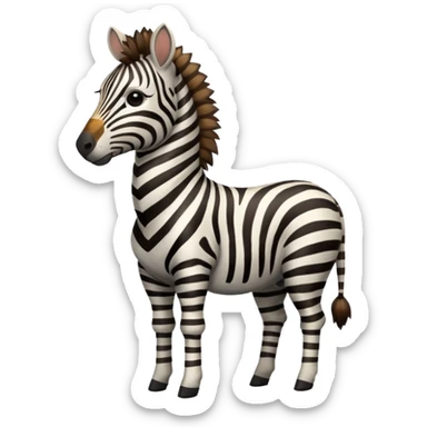 archer zebra wild sticker