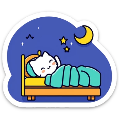 good night wish sticker