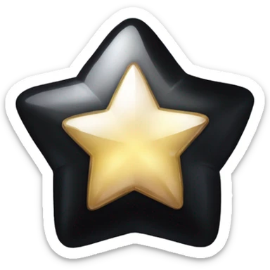 Black shiny jewel but 3 stars sticker