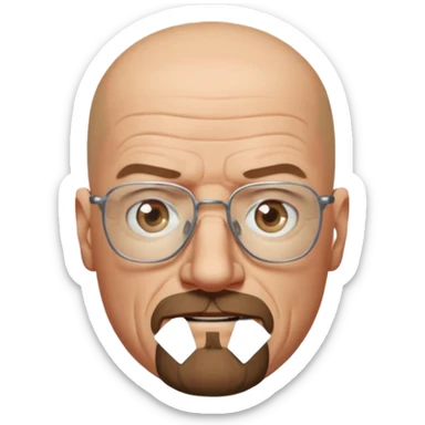Walter White from breaking bad sticker