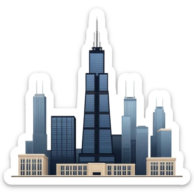 Sears tower in Chicago sticker