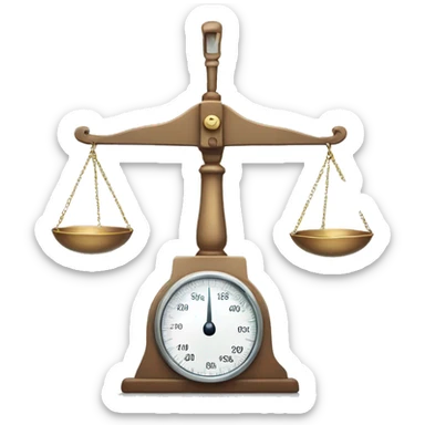 weighing scale sticker