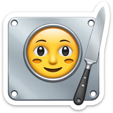 Palette paint knife sticker