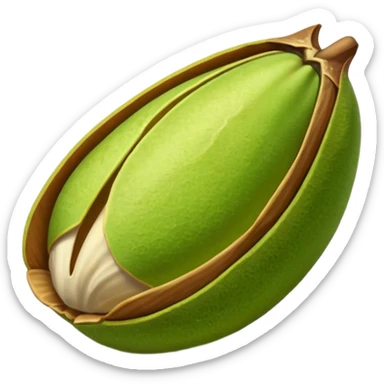 pistachio with shall sticker