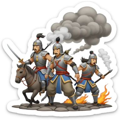 war between qing empire and mongolia sticker