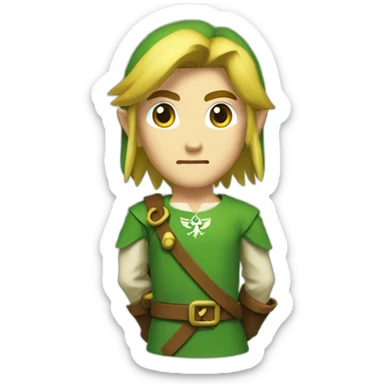 link from legend of zelda sticker