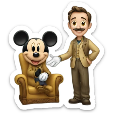 Walt-disney-with-mickey sticker