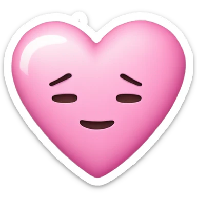 pink heart with stars sticker
