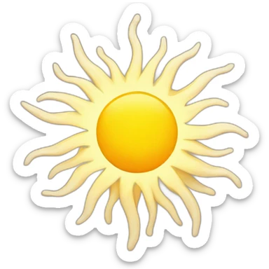 realistic sun  sticker