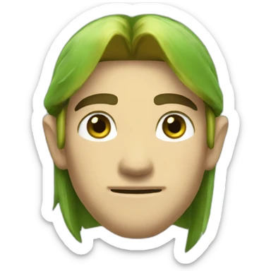 Link from the legend of Zelda. sticker