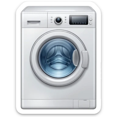 Washing machine sticker