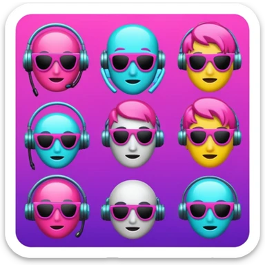 devops cyberpunk vaporwave hacker themed emoji pack sticker