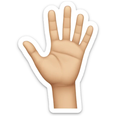 number 7 in sign language sticker