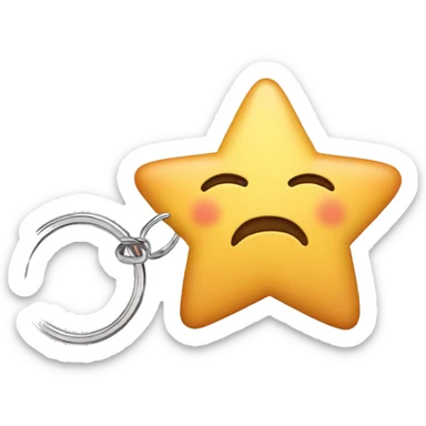 Little star keychain  sticker