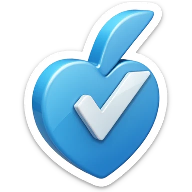 Palomita de verificado en tik tok sticker