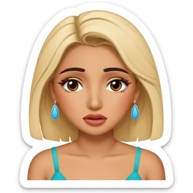 Huda from love island crying sticker