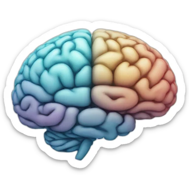 brain envisioning dream success sticker