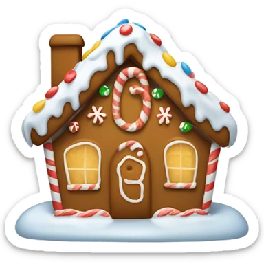 gingerbread house sticker