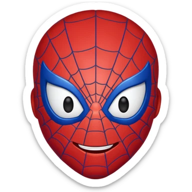 Spiderman emoji sticker