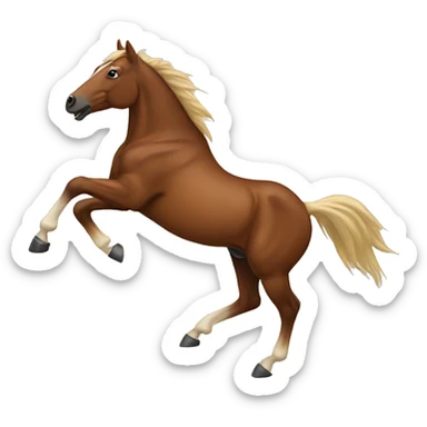 Bucking horse sticker