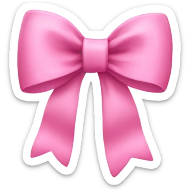 Pink bow  sticker