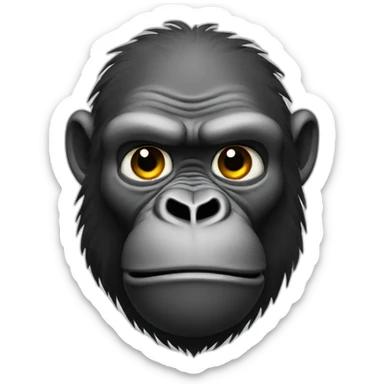 a sweating gorilla sticker