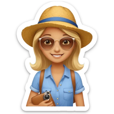 girly travel sticker