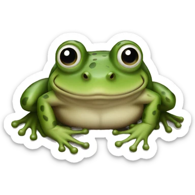 Local frog sticker