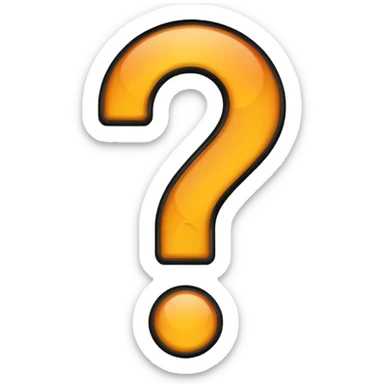 can you do one black question mark but make it transparent sticker