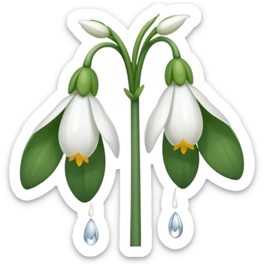 snowdrop emoji sticker