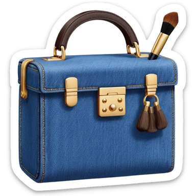 Make up kit dior denim design sticker