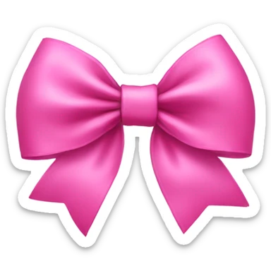 Pink bow sticker
