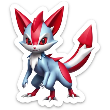 Shiny Exotic Bisharp-Sneasel-Weavile-Zangoose-Scizor-Hybrid-Creature sticker