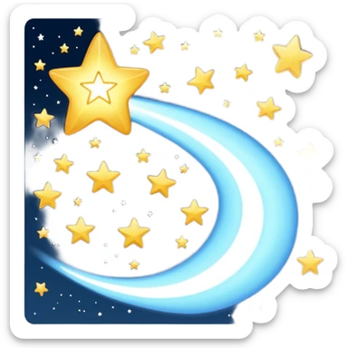 estrella fugaz sticker