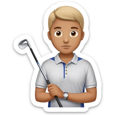 Golfer sticker