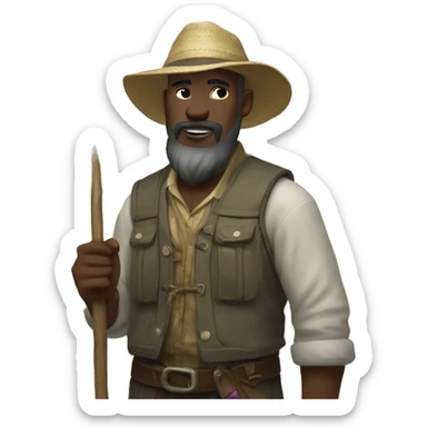 Epic Npc Man Hu Ha Nice Day For Fishing sticker