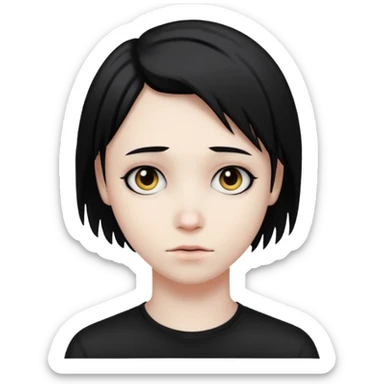 emo side part sticker