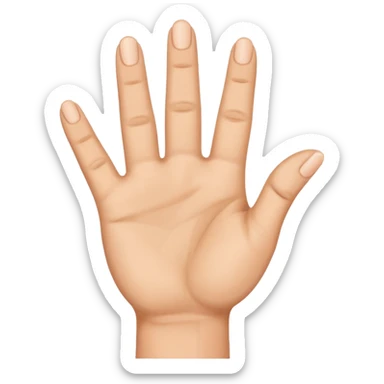 The last 3 fingers up sticker