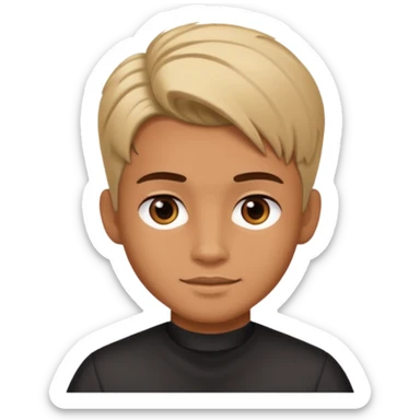 A beautiful boy salon hairstylist sticker