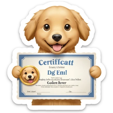 Certified Dog Owner Benefits sticker
