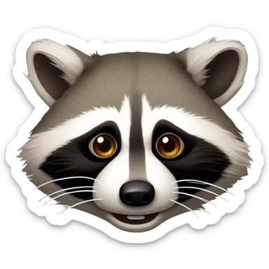 Raccoon that is heavily intoxicated  sticker