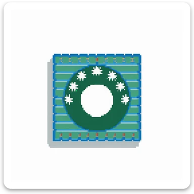 Iraqi Turkmen flag - a sky blue rectangular flag with a white crescent moon and star in the center. There is one straight white horizontal line across the top of the moon and another straight white horizontal line below the moon. sticker