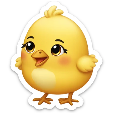 A cute chick sticker